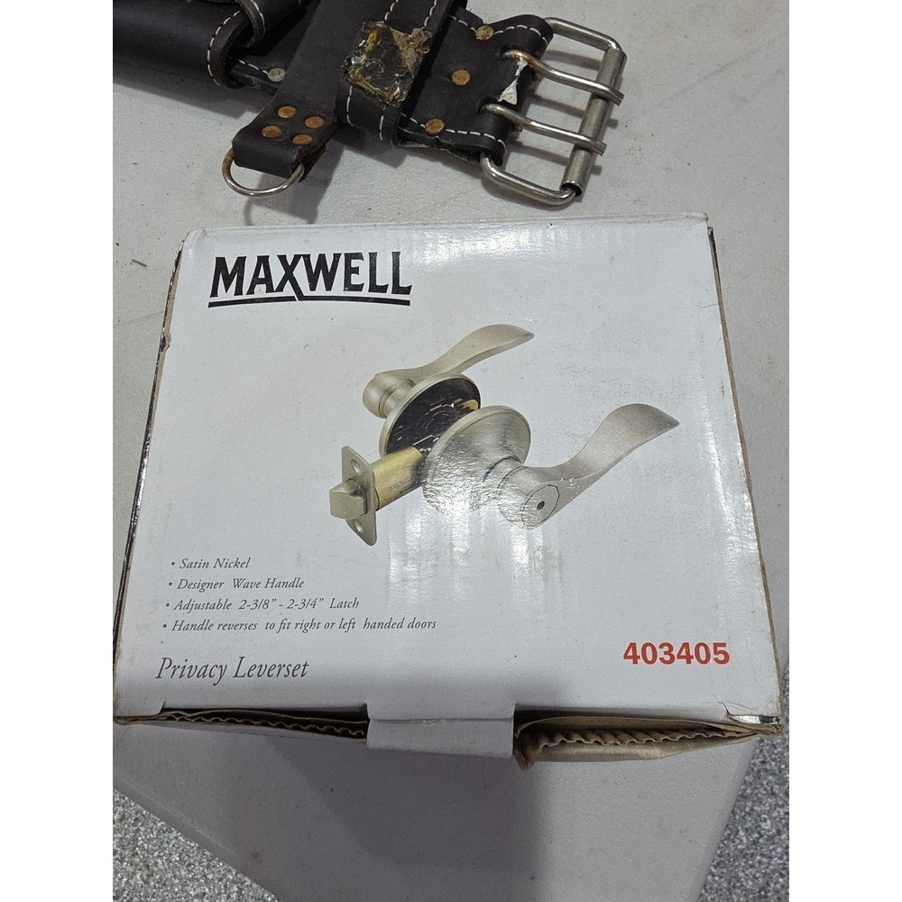 Lot Of 18‎ Maxwell Wave Handle Lever Privacy Lock - Satin Nickel 403405